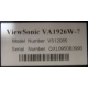 ViewSonic VA1926W-7 (Грозный)